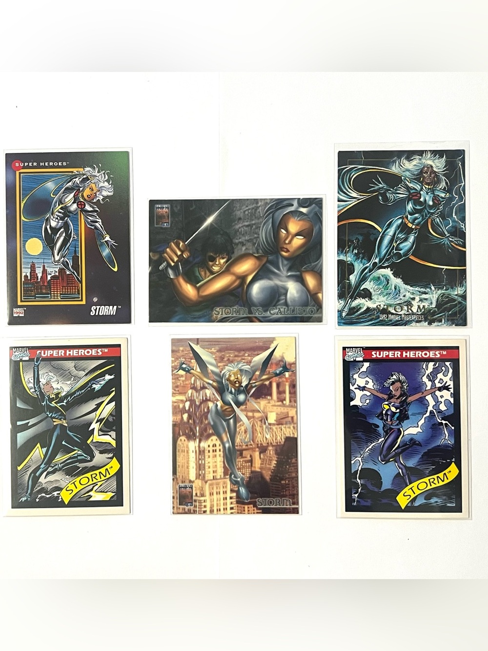 Lot of 6 Storm X-Men Marvel Trading Cards